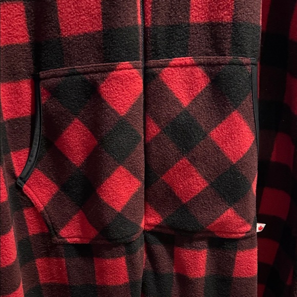 Buffalo Plaid Hooded Onesie for Men / women - Picture 3 of 9
